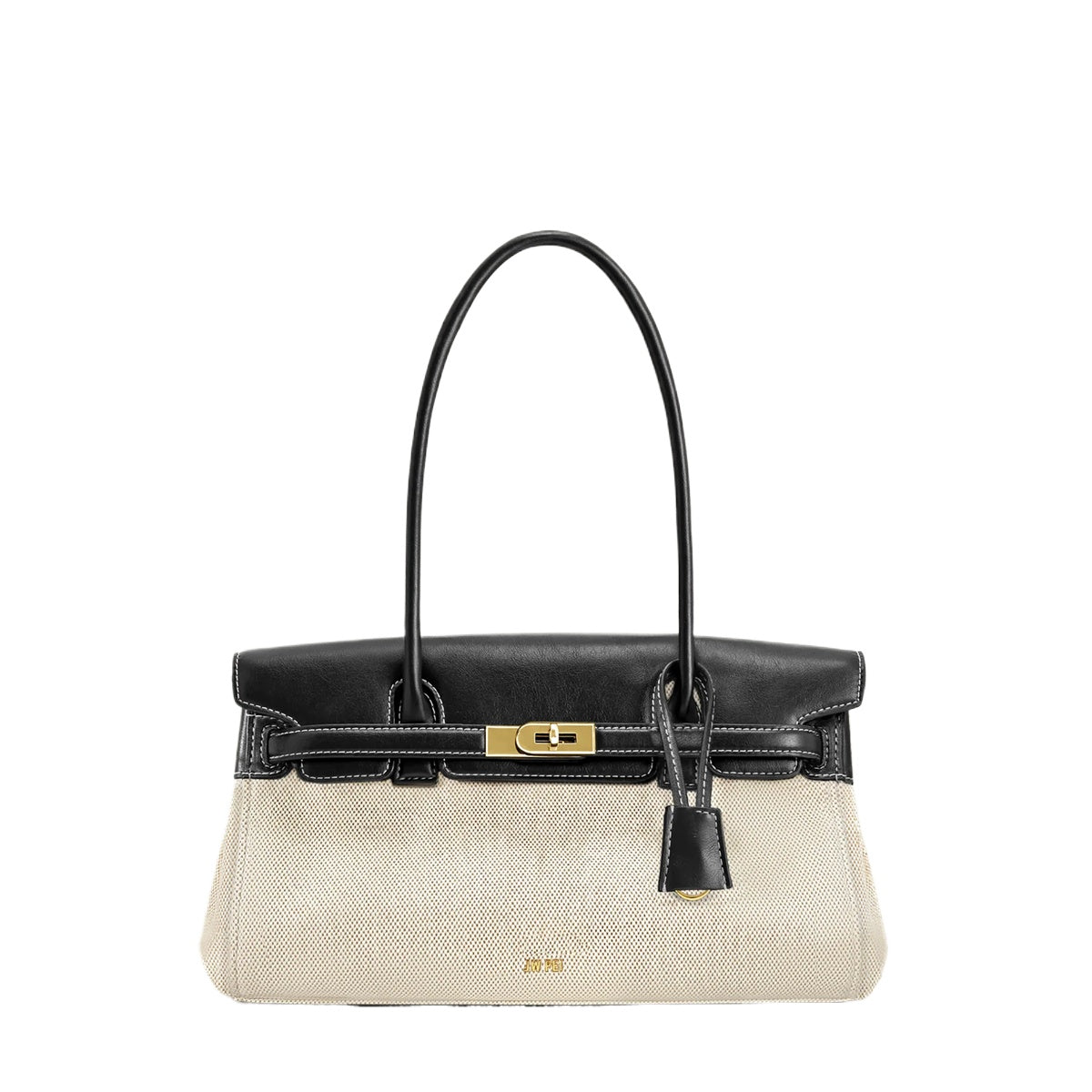 Black Lock Buckle Shoulder Bag