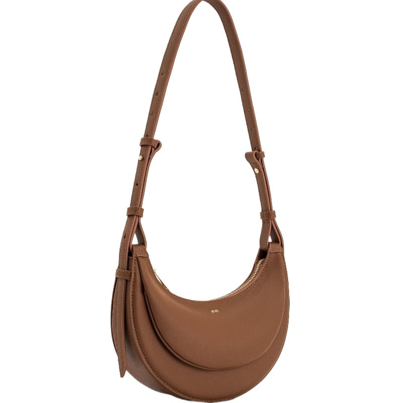 Black Crescent Shoulder Bag