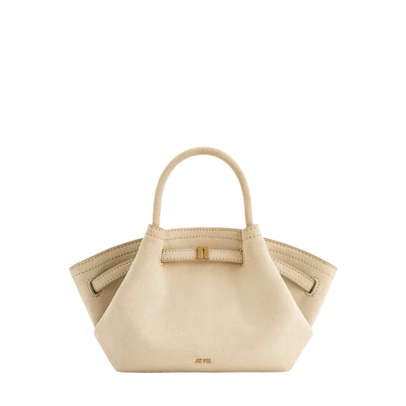 Dark Brown Structured Tote Bag