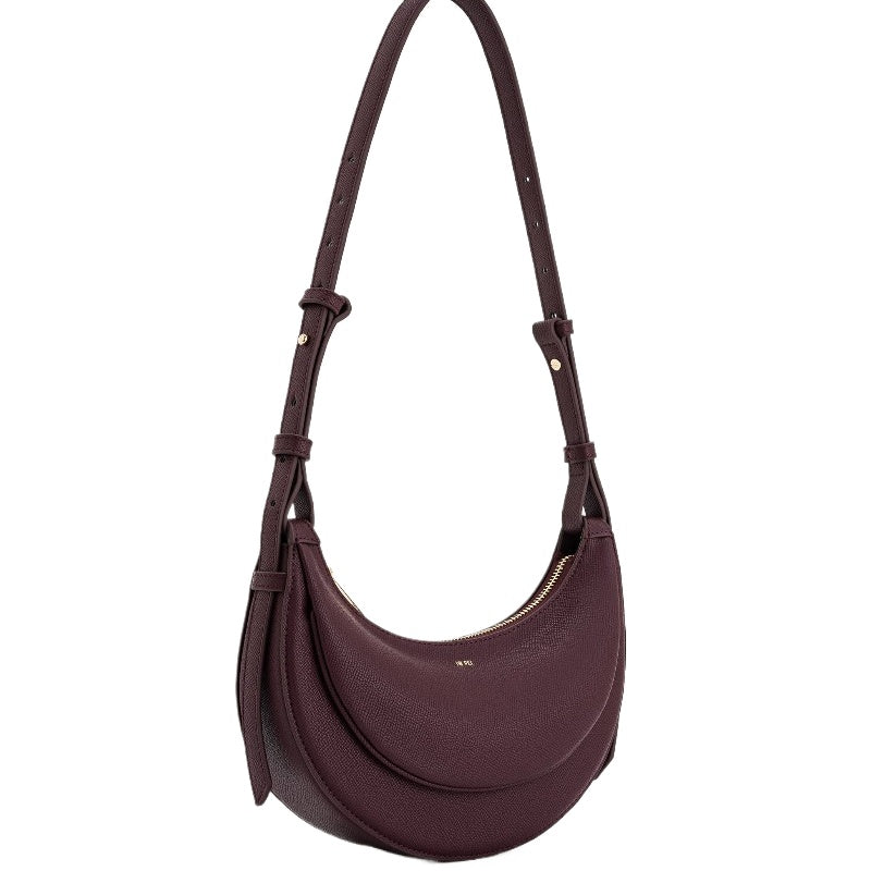 Black Crescent Shoulder Bag