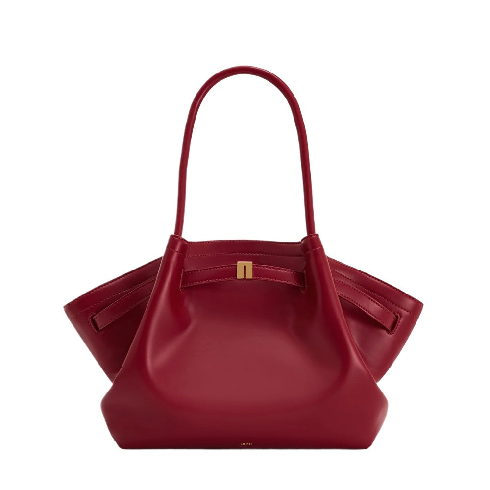 Ivory Contrast Handle Tote Bag