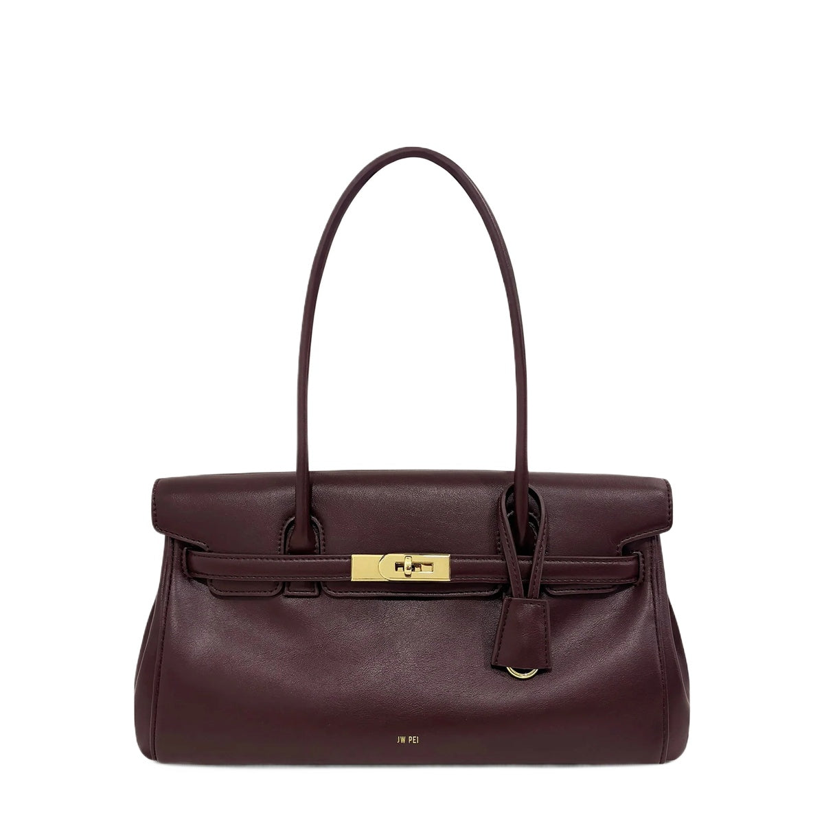 Black Lock Buckle Shoulder Bag