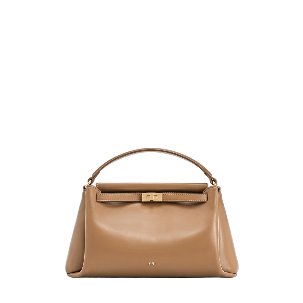 Black Lock Detail Shoulder Bag