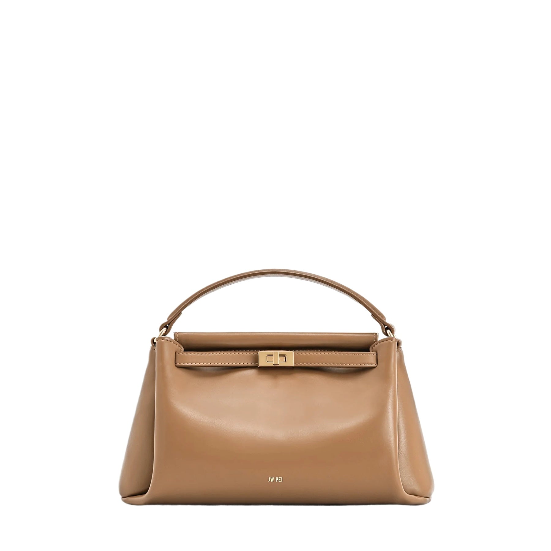 Black Lock Detail Shoulder Bag