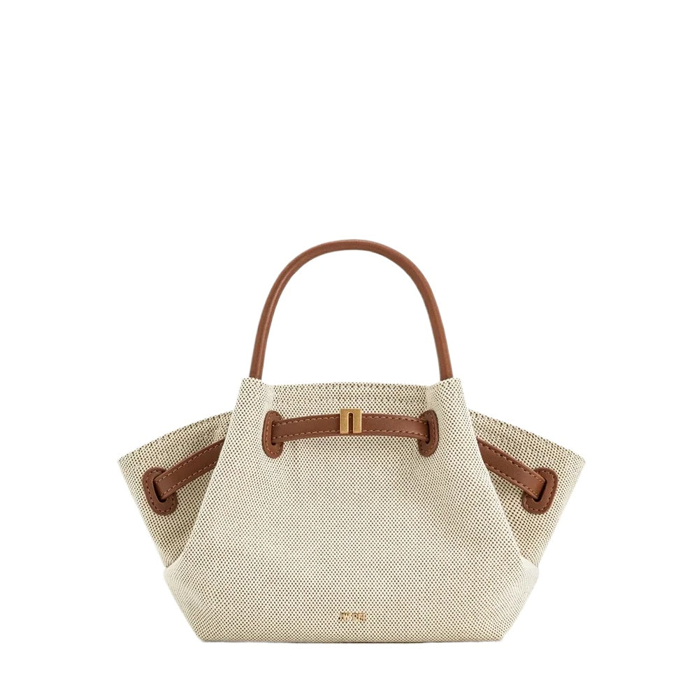 Dark Brown Structured Tote Bag