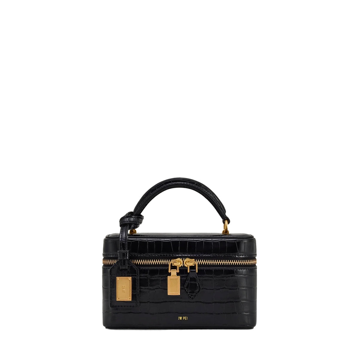 Croc Embossed Small Box Bag