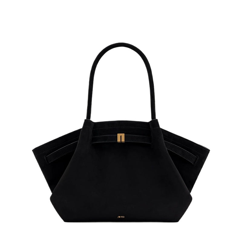 Black Structured Tote Bag