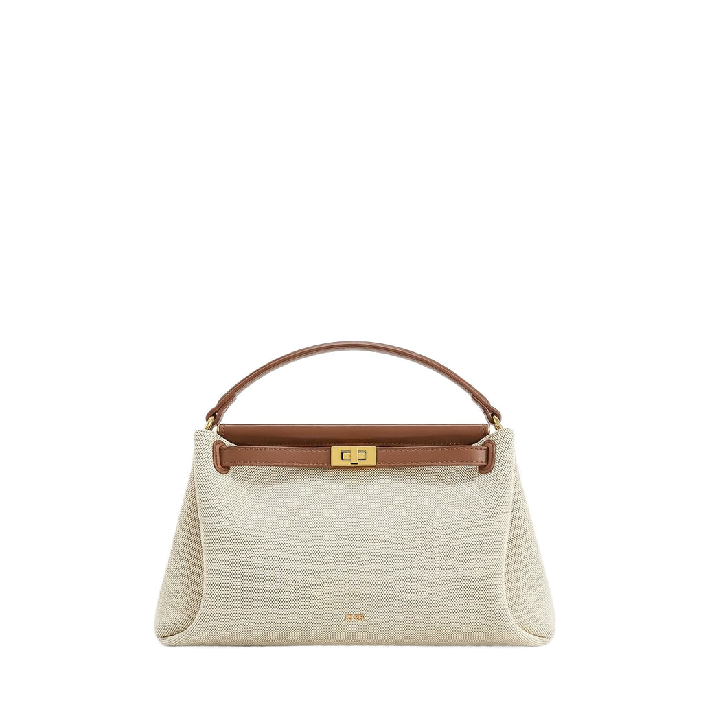 Black Lock Detail Shoulder Bag
