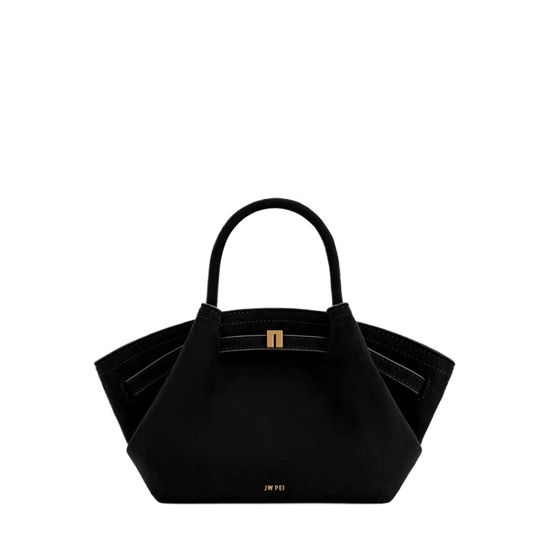 Dark Brown Structured Tote Bag