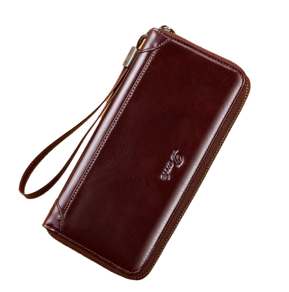 Men's RFID Leather Clutch Wallet