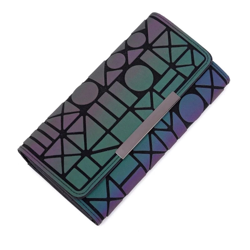 Geometric Slim Trifold Wallet