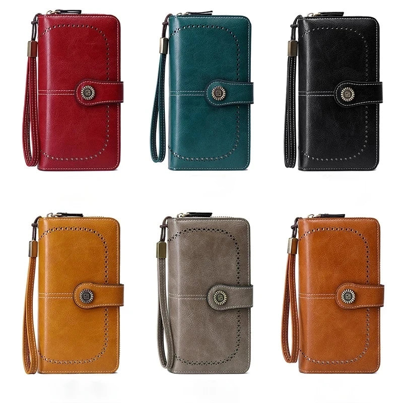 RFID Zip Wristlet Wallet