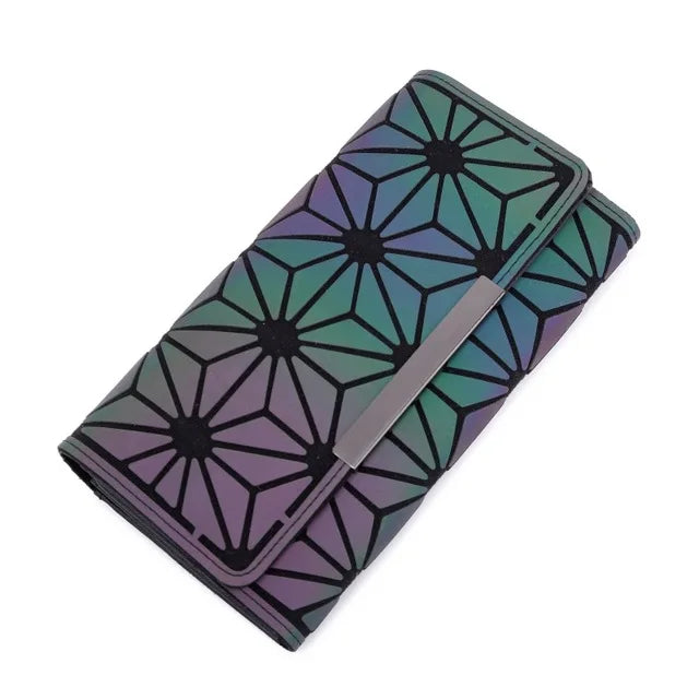 Geometric Slim Trifold Wallet