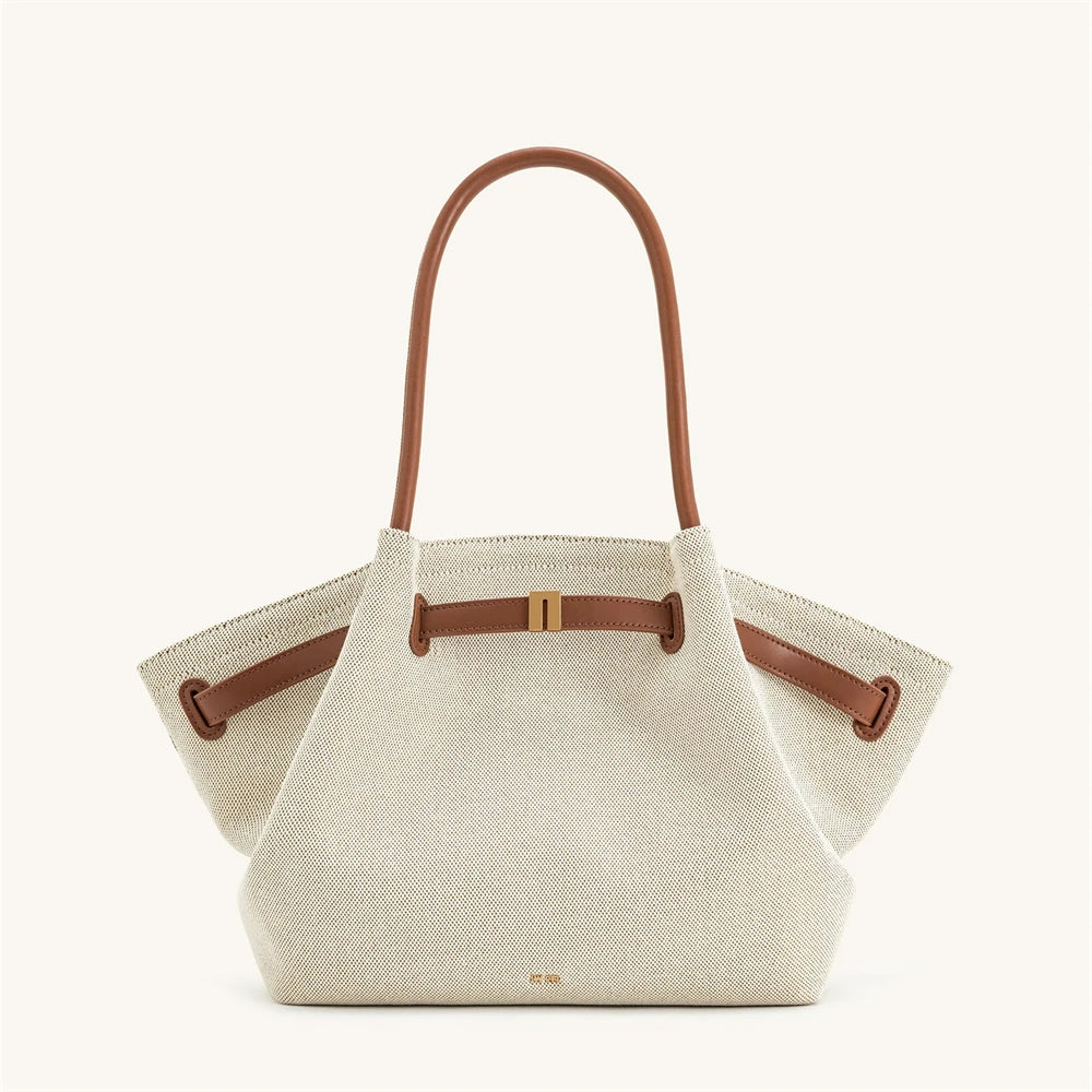 Black Structured Tote Bag