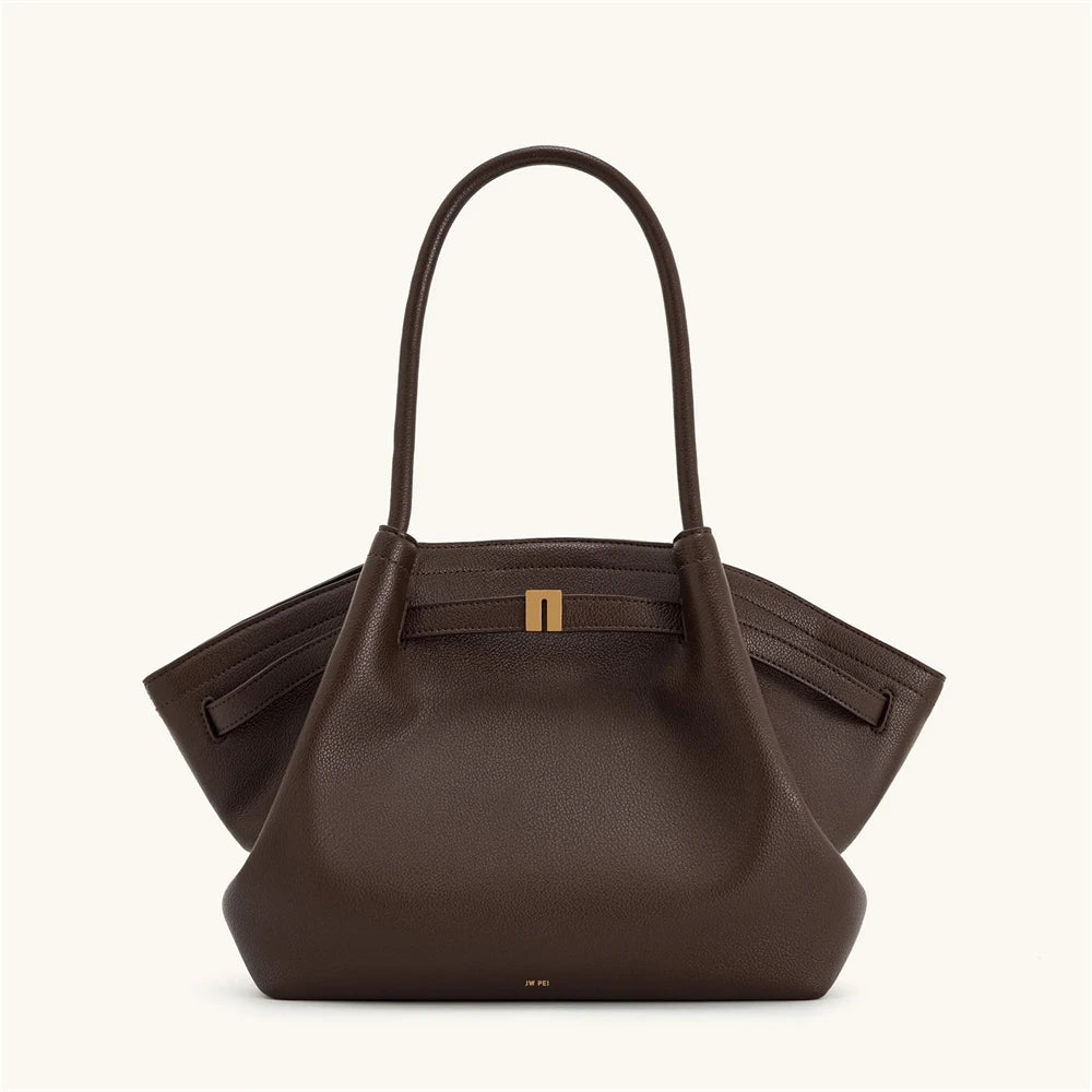 Black Structured Tote Bag