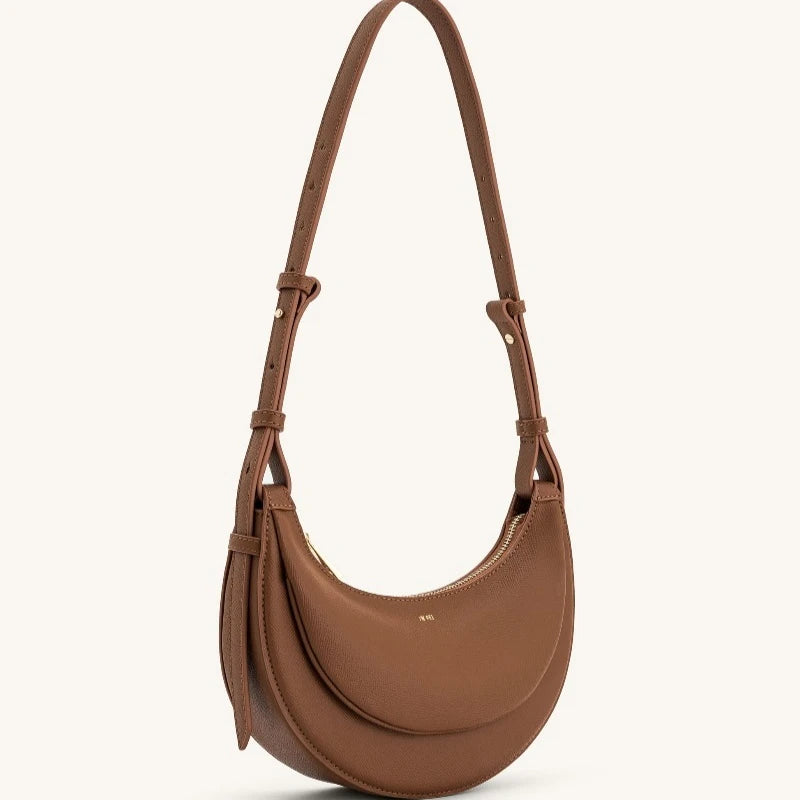Black Crescent Shoulder Bag