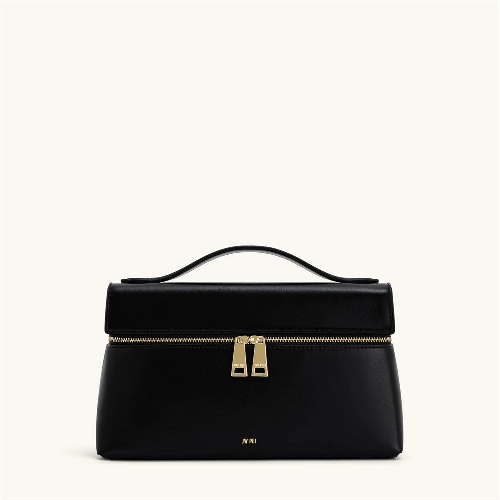 Black Zip Top Handle Bag