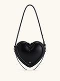 Burgundy Heart Shoulder Bag