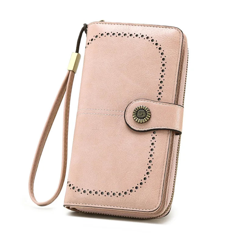 RFID Zip Wristlet Wallet