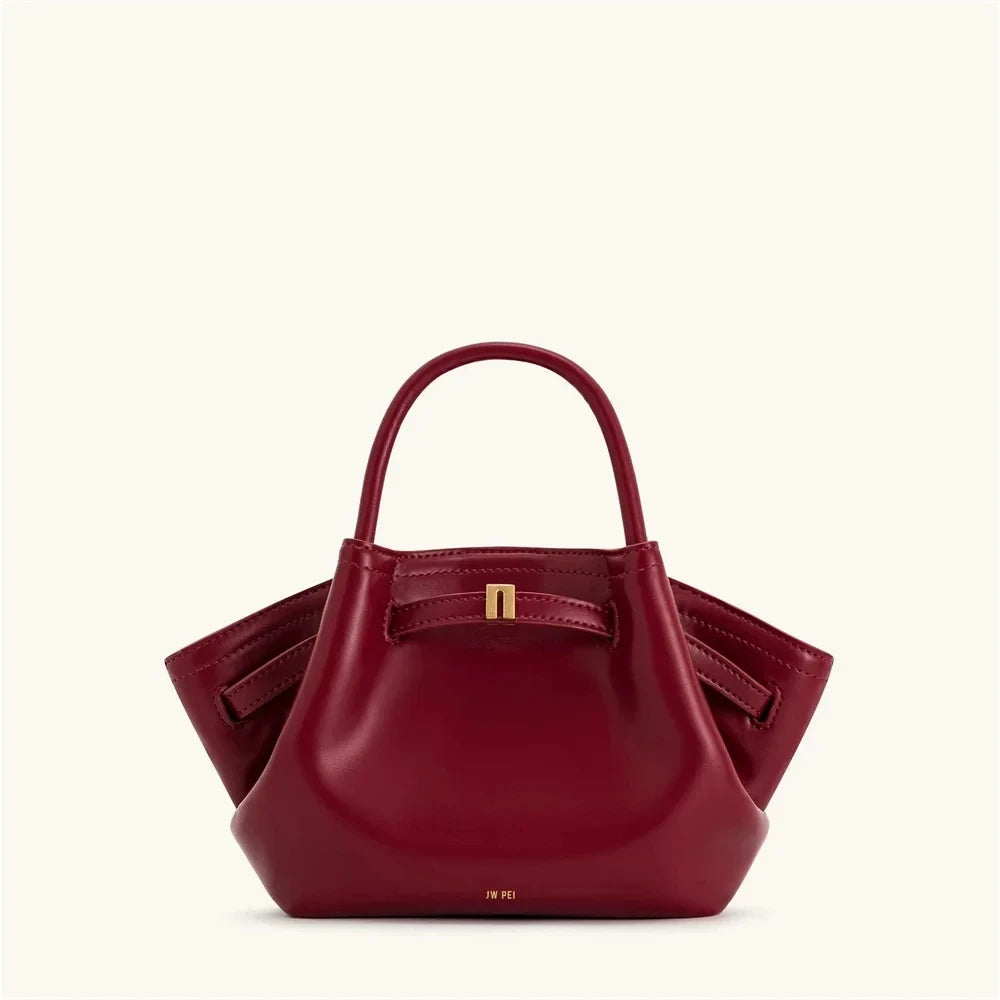 Dark Brown Structured Tote Bag
