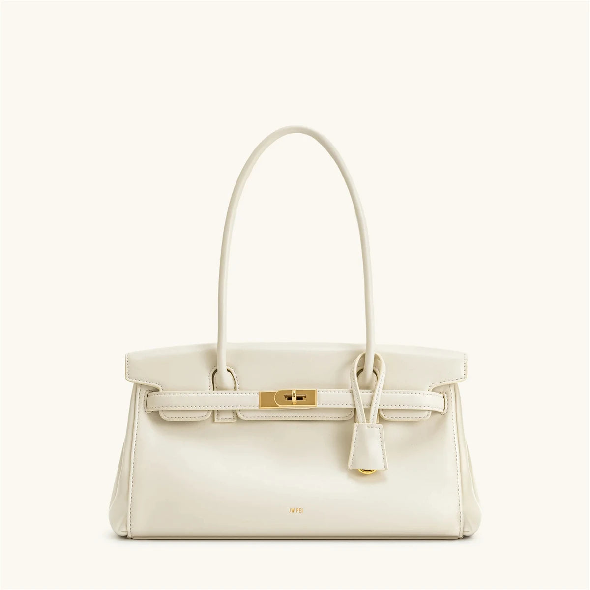 Black Lock Buckle Shoulder Bag