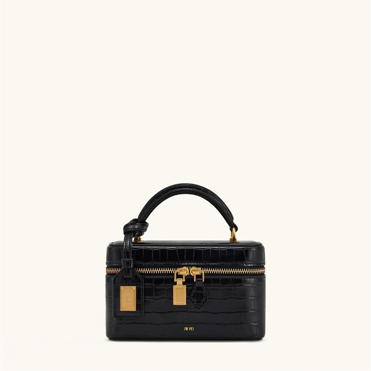 Croc Embossed Small Box Bag