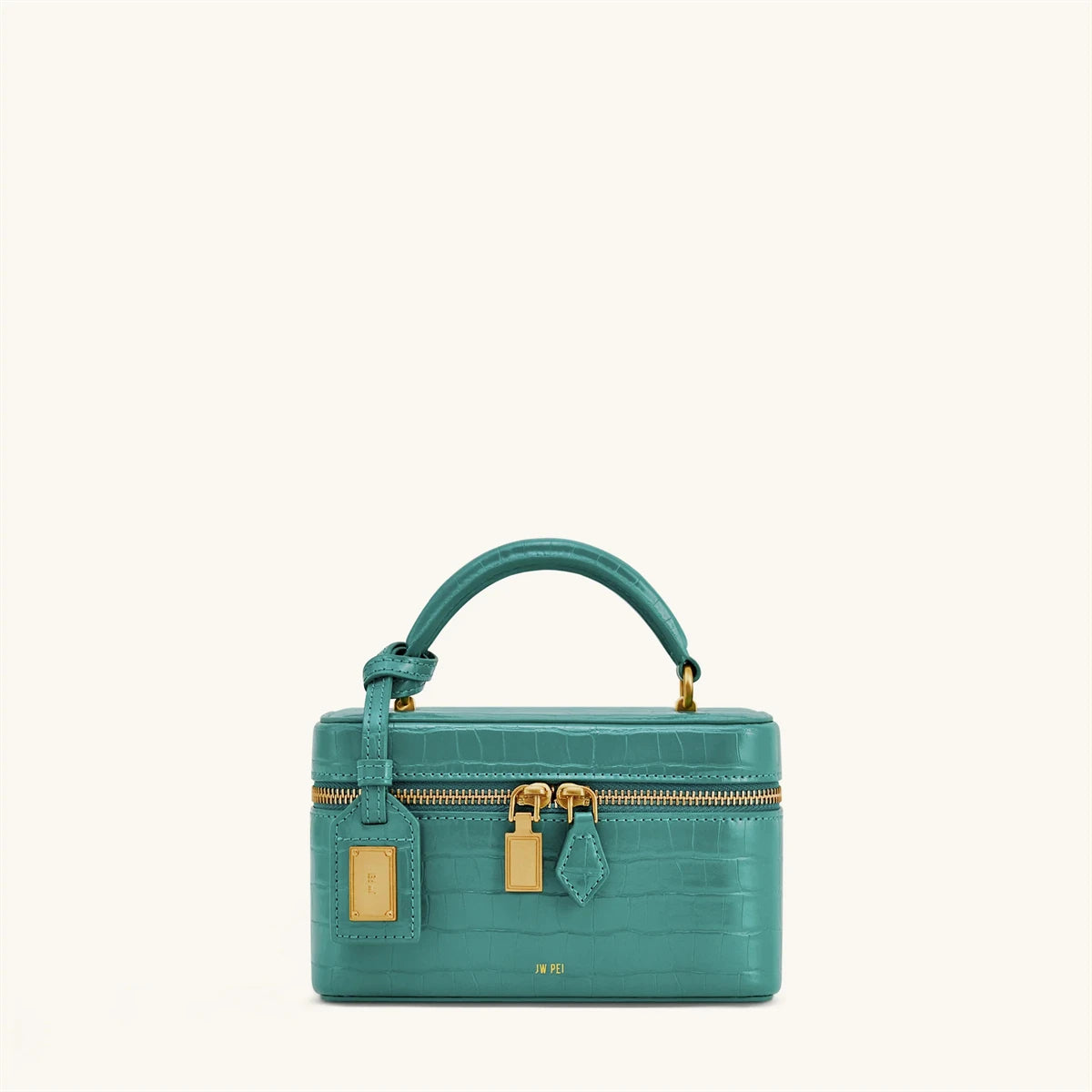 Croc Embossed Small Box Bag