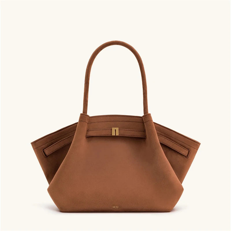 Black Structured Tote Bag