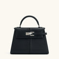 Ivory Lock Detail Top Handle Bag
