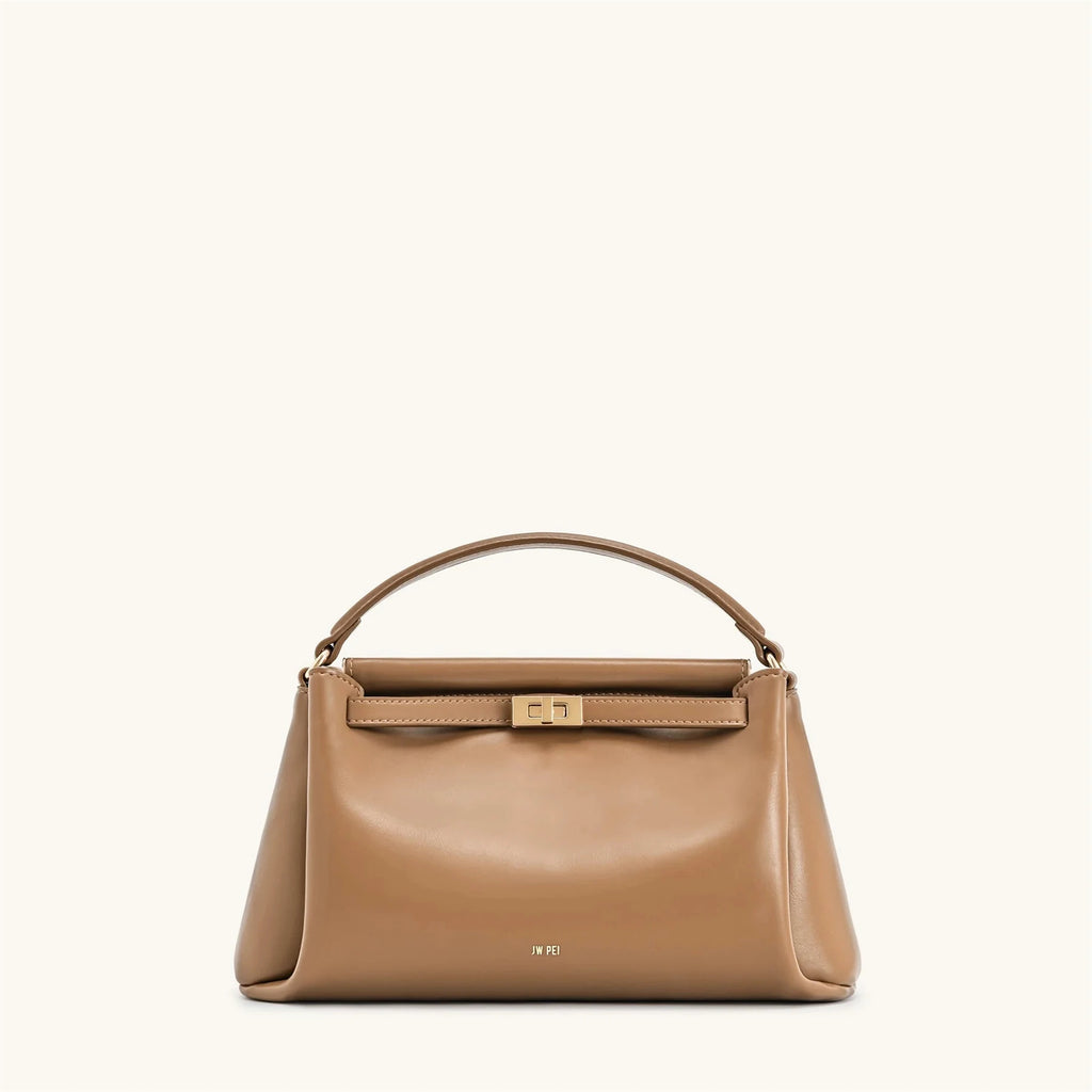 Black Lock Detail Shoulder Bag