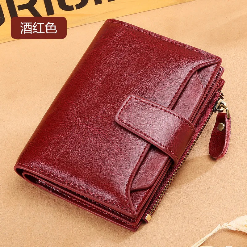 Compact Leather Coin Wallet