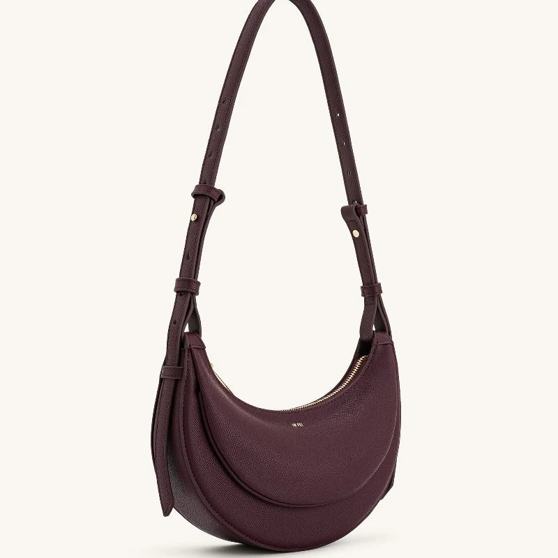Black Crescent Shoulder Bag