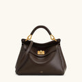 Ivory Lock Detail Shoulder Bag