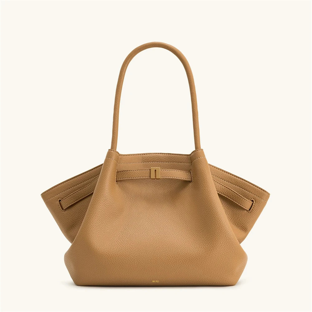 Black Structured Tote Bag