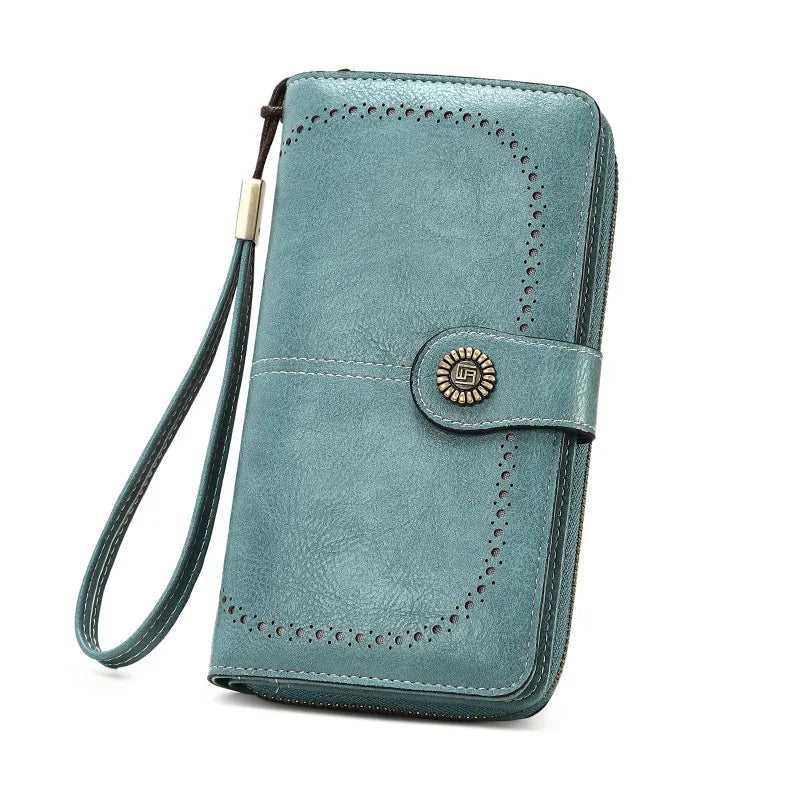 RFID Zip Wristlet Wallet