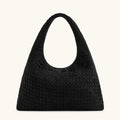 Brown Woven Top Handle Tote