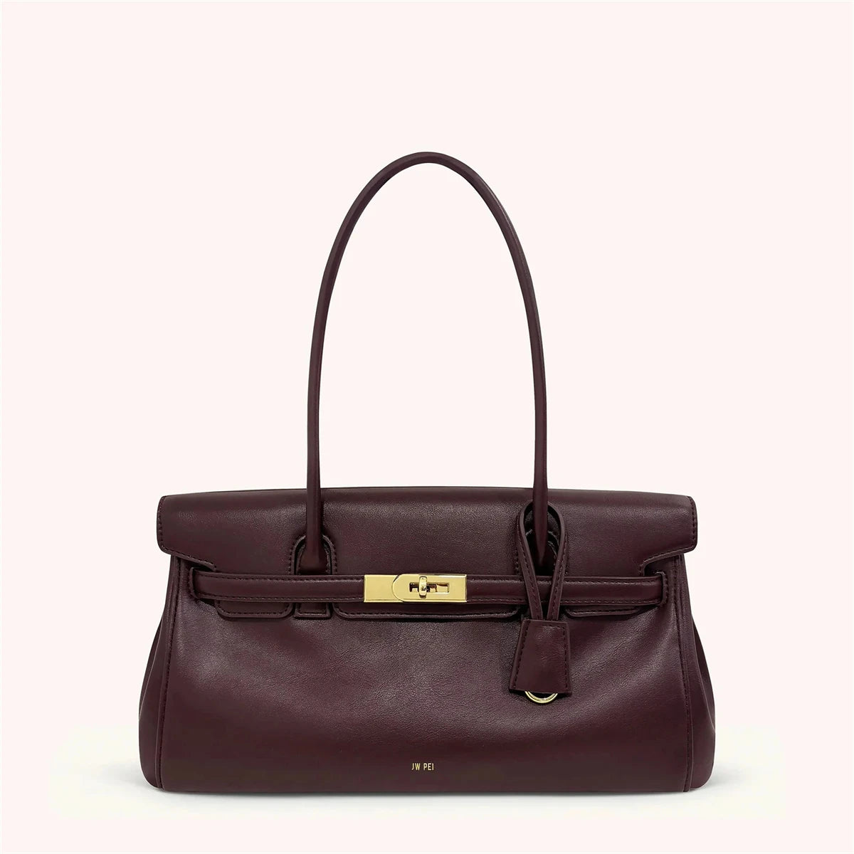Black Lock Buckle Shoulder Bag