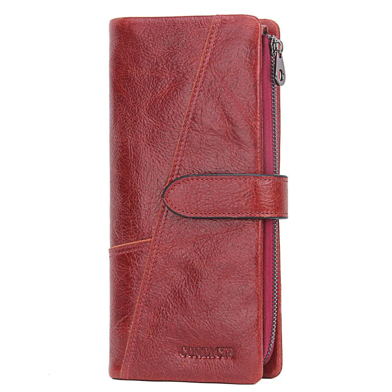 Leather Zip Phone Wallet