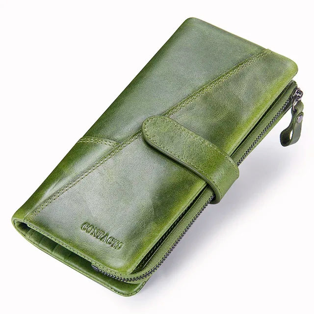 Leather Zip Phone Wallet