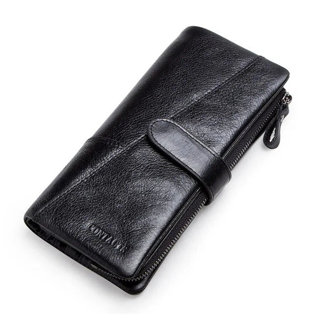 Leather Zip Phone Wallet