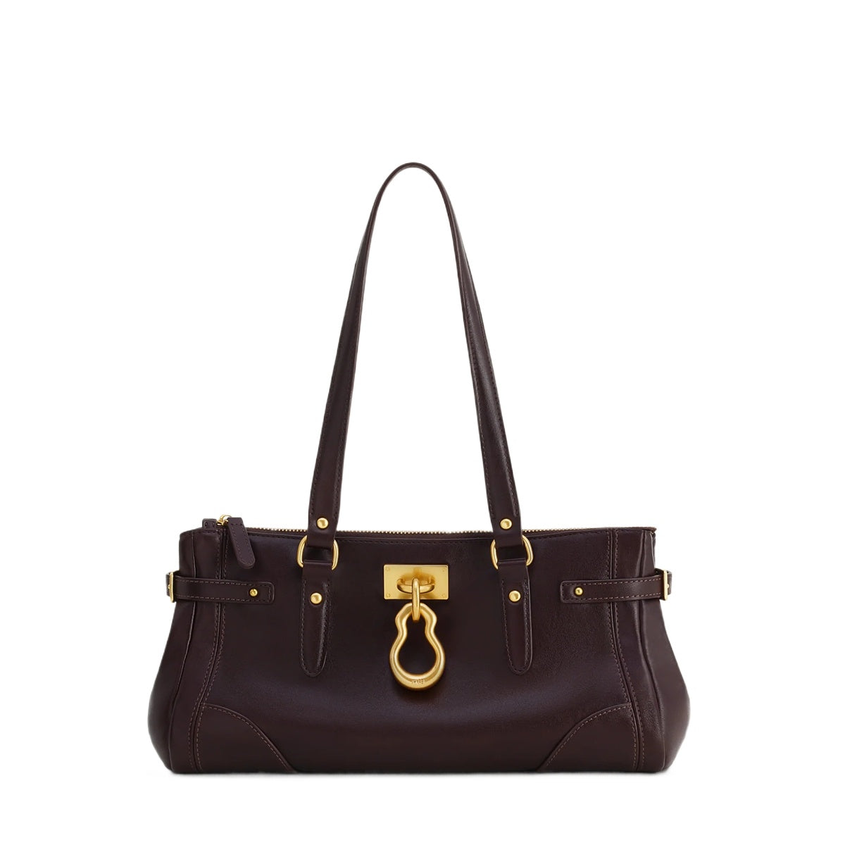 Black Lock Detail Tote Bag