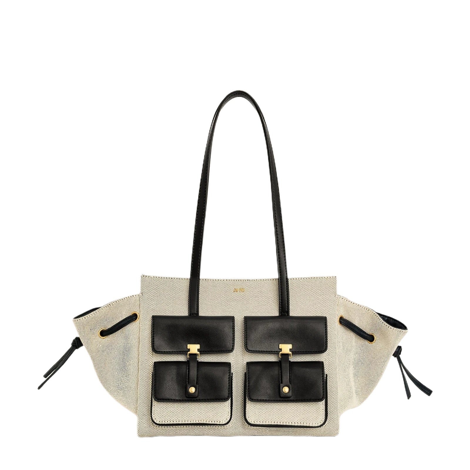 Tan Multi Pocket Tote Bag
