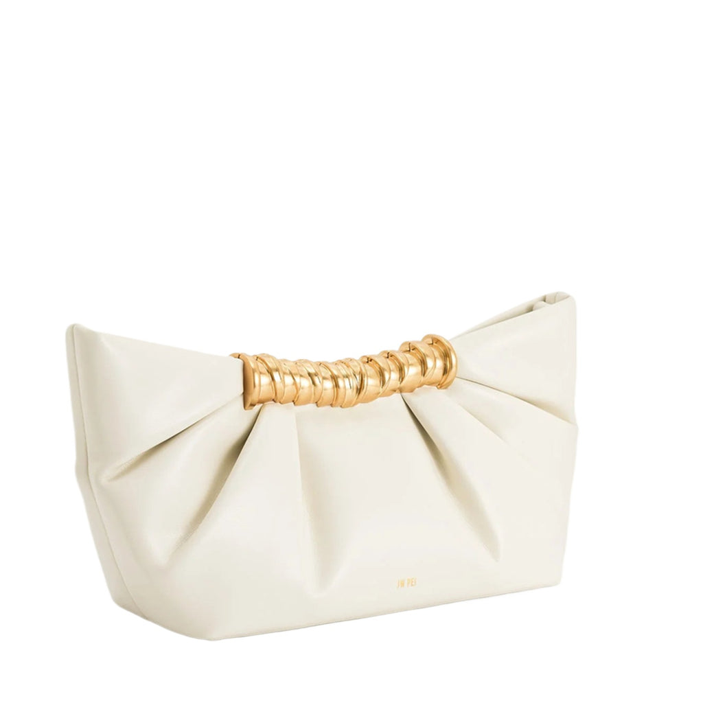 Pleated Chain Strap Clutch Bag
