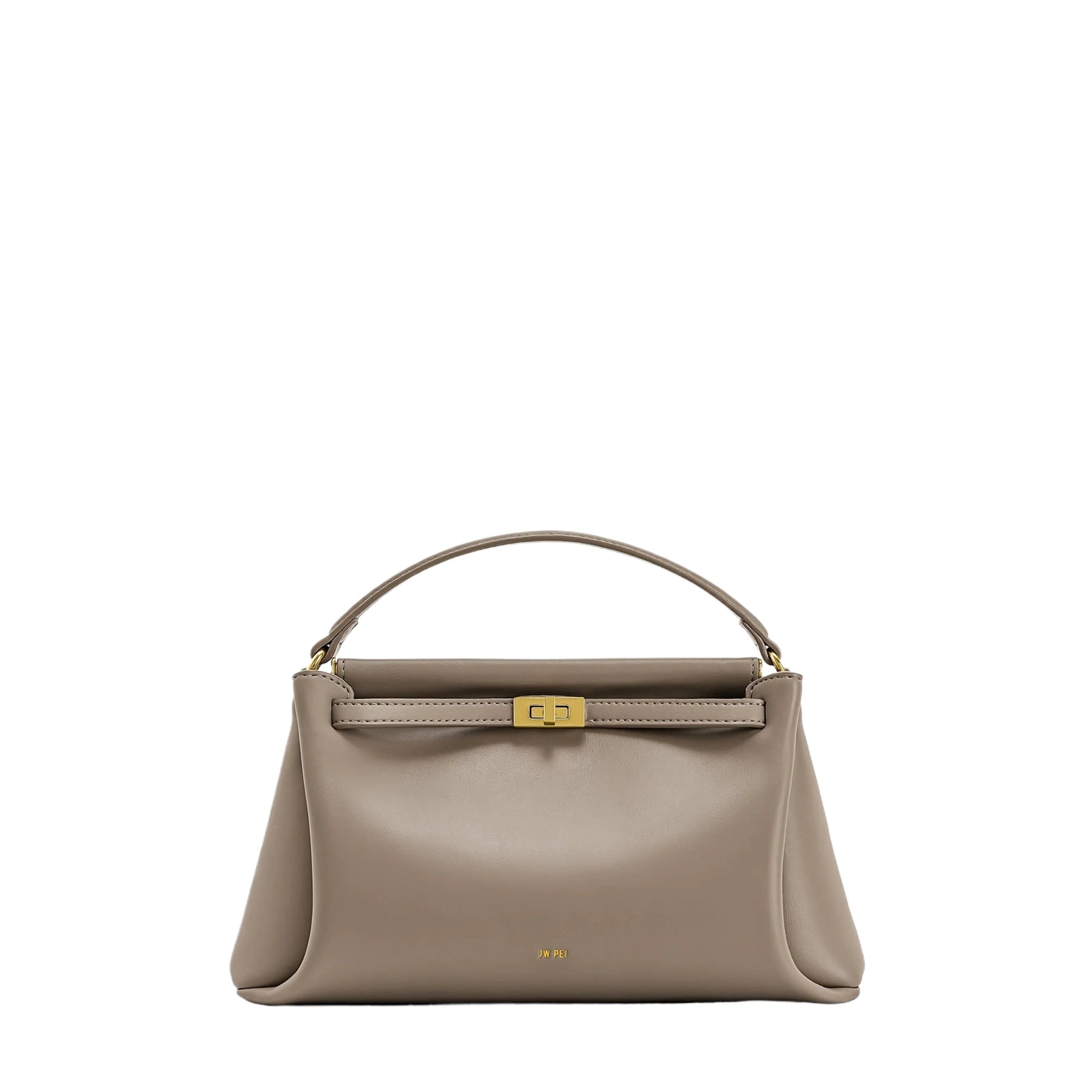 Black Lock Detail Shoulder Bag