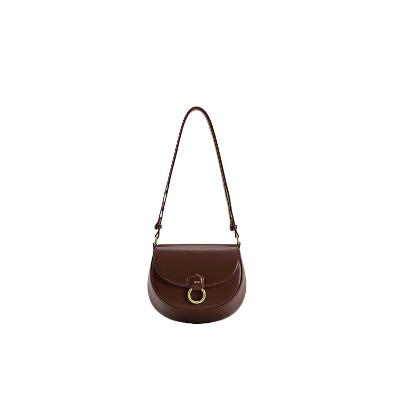 Brown Flap Saddle Bag