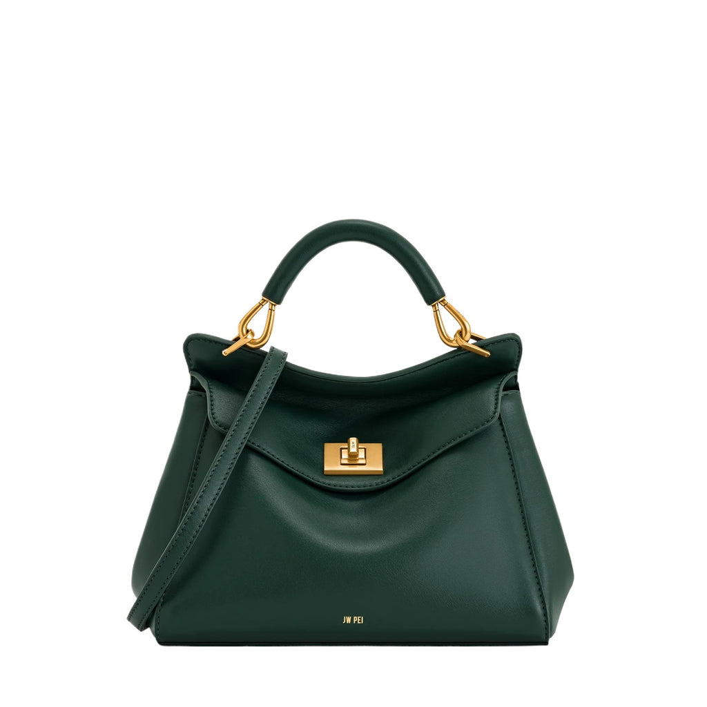 Ivory Lock Detail Shoulder Bag