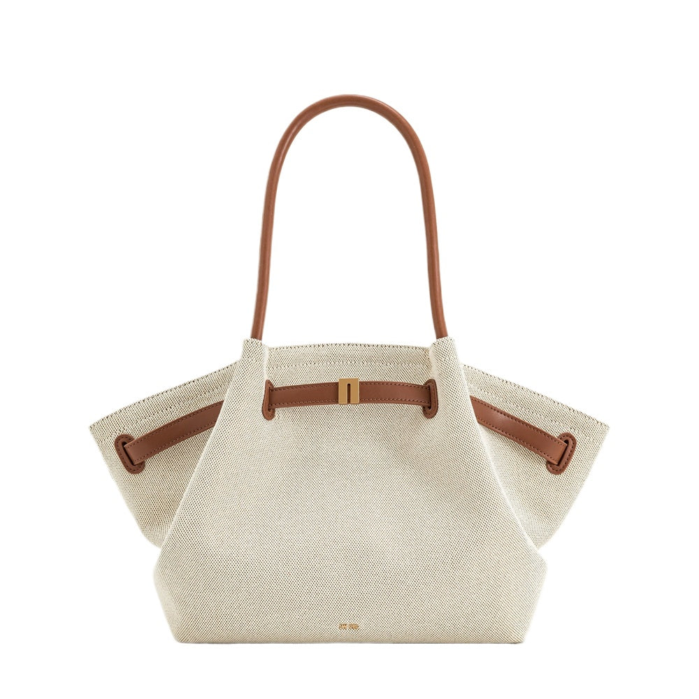 Black Structured Tote Bag