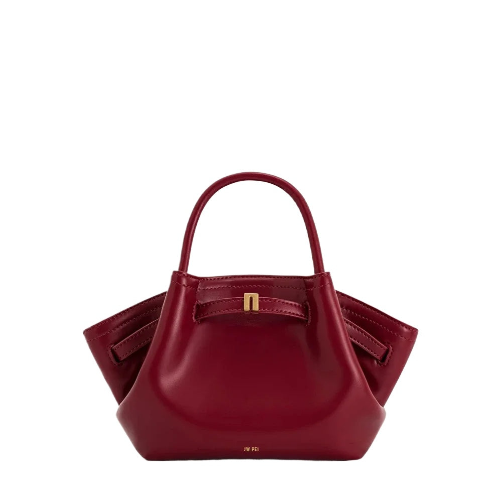 Dark Brown Structured Tote Bag