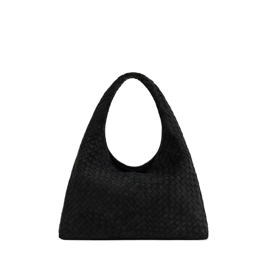 Brown Woven Top Handle Tote