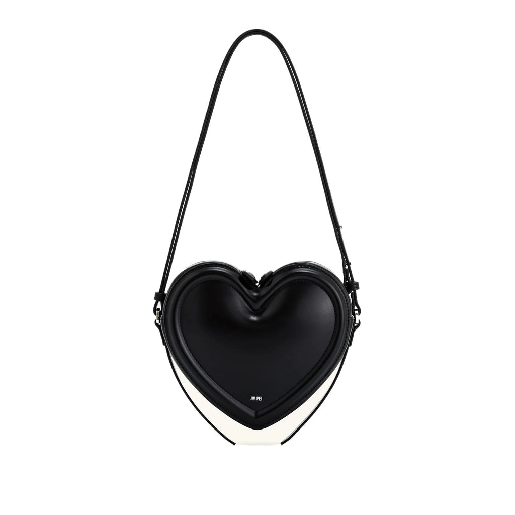 Burgundy Heart Shoulder Bag